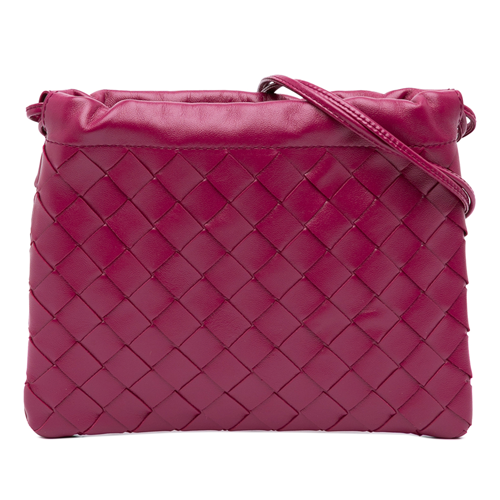 Pre-Loved Bottega Veneta Small Nappa Intrecciato Dustbag Drawstring Crossbody